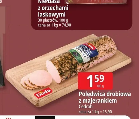 Polędwica drobiowa z majerankiem Duda promocja w Leclerc