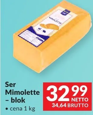Ser Mimolette - blok promocja w Makro