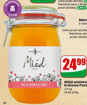 Miód wielokwiatowy promocja w Dino