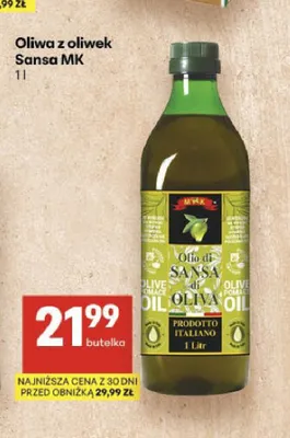 Oliwa z oliwek Sansa MK promocja w Delikatesy Centrum