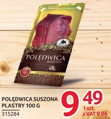 Polędwica suszona plastry ZMB Białystok 100g promocja w Selgros
