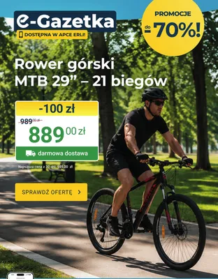 Rower górski MTB 29" 21 biegów promocja w ERLI