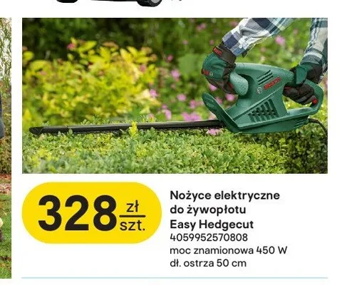 Nożyce elektryczne do żywopłotu Bosch Easy Hedgecut promocja w Castorama