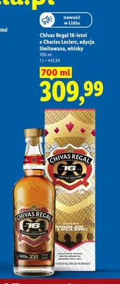 Whisky Chivas Regal 16-letni x Charles Leclerc edycja limitowana promocja w Lidl