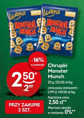 Chrupki monster munch promocja w Żabka