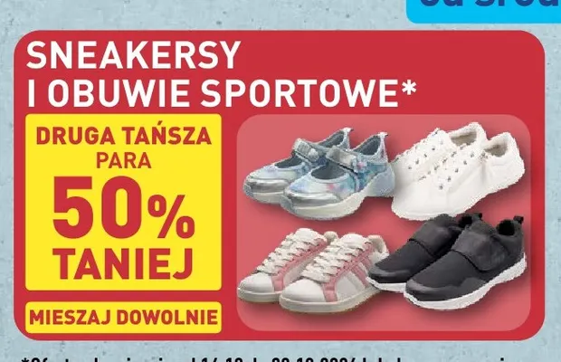 Sneakersy i obuwie sportowe promocja w Aldi