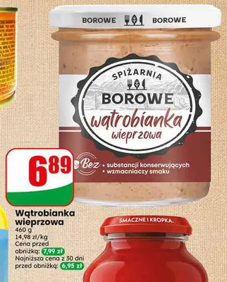 Wątrobianka wieprzowa Spiżarnia Borowe promocja w Dino