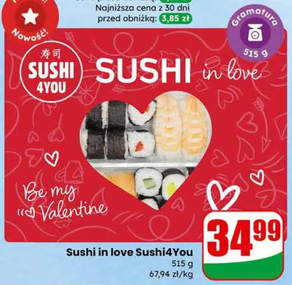 Sushi in love promocja w Dino
