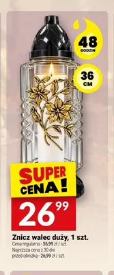 Znicz walec duży 36 cm promocja w Twój Market