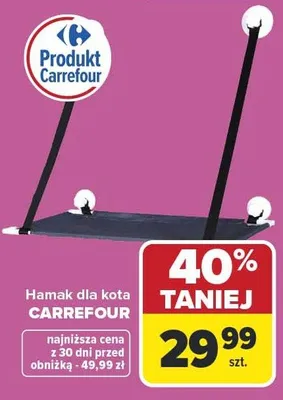 Hamak dla kota Carrefour promocja w Carrefour Market