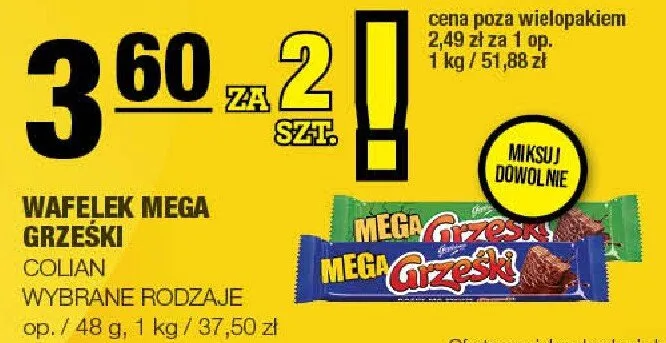 Wafelek Mega Grzeski promocja w SPAR