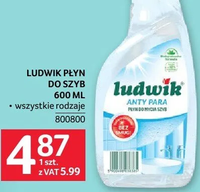Płyn do szyb Ludwik 400 ml promocja w Selgros
