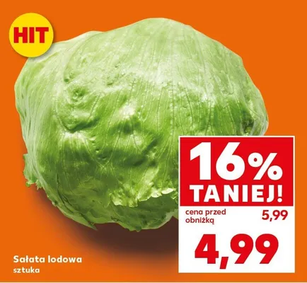 Sałata lodowa promocja w Kaufland