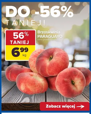 Brzoskwinia Paraguayo promocja w Carrefour