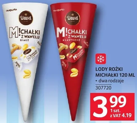 Lody rożki Michałki z wawelu promocja w Selgros