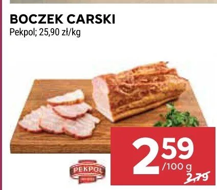 Boczek carski promocja w Stokrotka