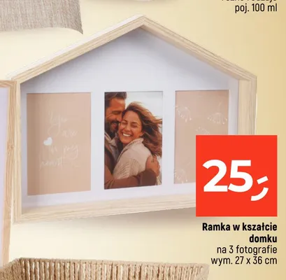 Ramka w kształcie domku promocja w Dealz