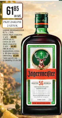 Likier Jägermeister promocja w Dino