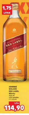Whisky Johnnie Walker Red Label 40% alk. promocja w Kaufland