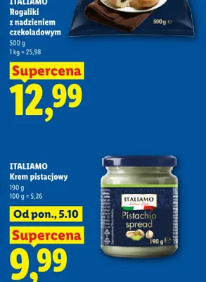 Rogaliki z nadzieniem czekoladowym Italiamo promocja w Lidl