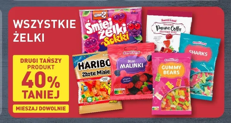 Żelki Malinki Sweet Land promocja w Aldi