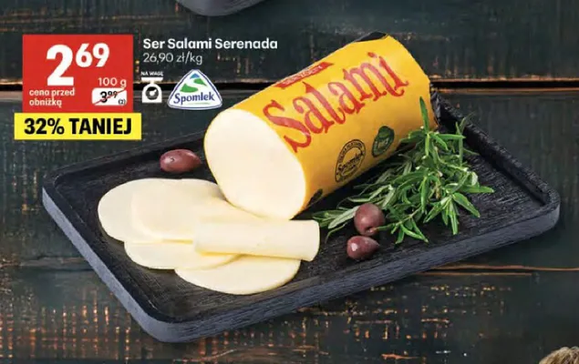 Ser Salami Serenada Spomlek promocja w Delikatesy Centrum