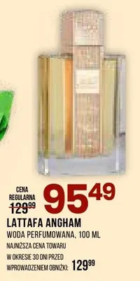 Woda perfumowana Angham promocja w Drogerie Natura