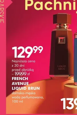 Woda perfumowana damsko-męska French Avenue Liquid Brun promocja w Super-Pharm