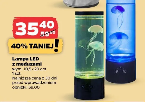 Lampa LED z meduzami promocja w Netto