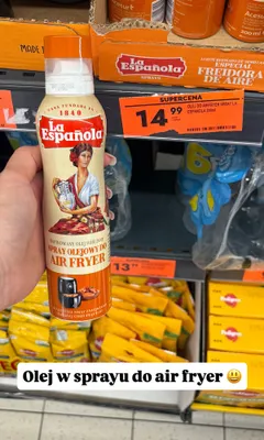 Olej w sprayu do air fryer La Española promocja w Biedronka