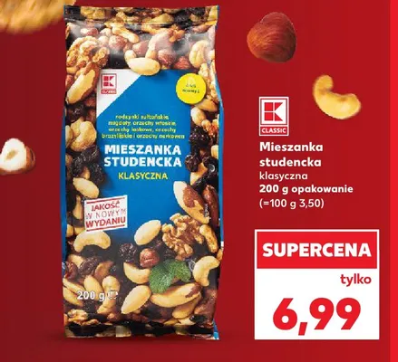 Mieszanka studencka klasyczna K-Classic promocja w Kaufland