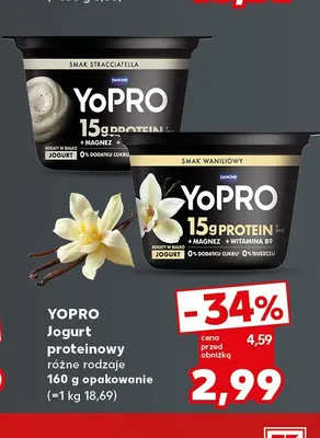 Jogurt proteinowy smak stracciatella YoPro promocja w Kaufland