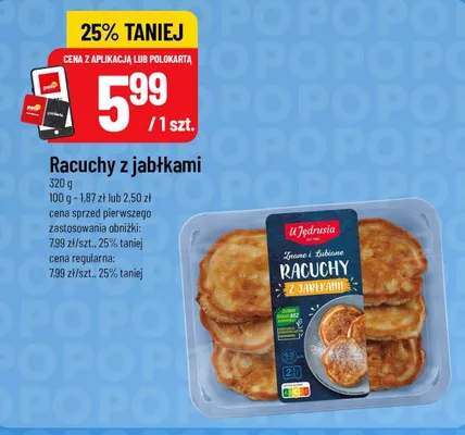 Racuchy z jabłkami U Jędrusia promocja w POLOmarket