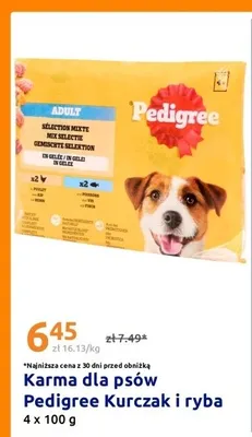 Karma dla psów Pedigree Kurczak i ryba 4-pak 100 g promocja w Action