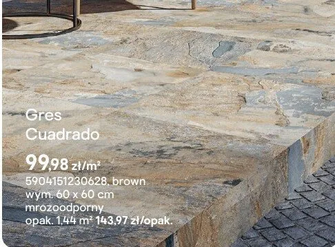 Płytki Cuadrado brown promocja w Castorama