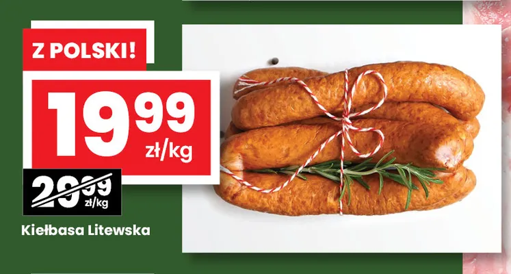 Kiełbasa Litewska promocja w emma MARKET