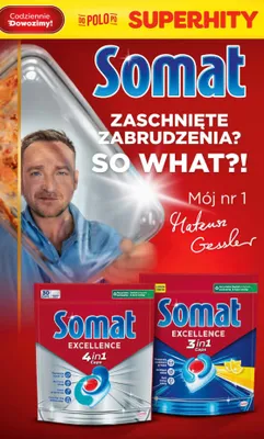 Kapsułki do zmywarki Somat Excellence 3in1 Lemon Fresh promocja w POLOmarket