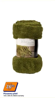 Pluszowy pled 150x200 cm, różne warianty promocja w Action