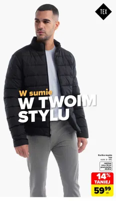 Kurtka męska TEX promocja w Carrefour