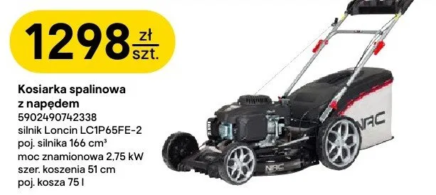 Kosiarka spalinowa z napędem 5902490742338 promocja w Castorama