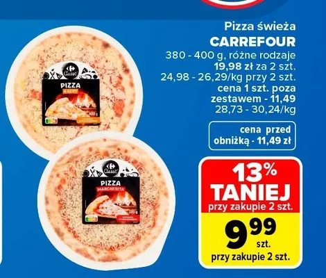 Pizza Margherita Carrefour Classic promocja w Carrefour Market