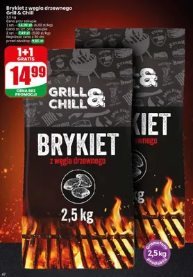 Brykiet z węgla drzewnego Grill & Chill promocja w Dino