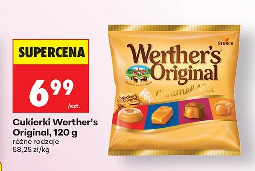 Cukierki Caramel Mix, różne rodzaje promocja w Biedronka