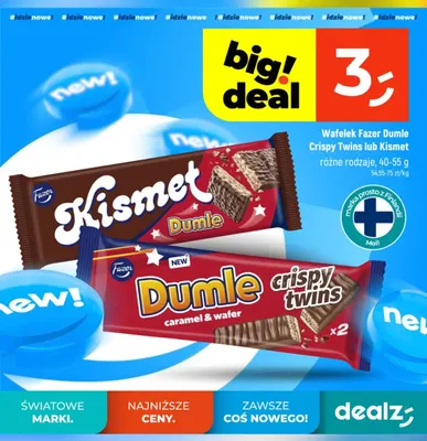 Wafelek Fazer Dumle Crispy Twins promocja w Dealz