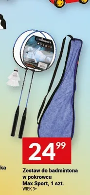 Zestaw do badmintona w pokrowcu Max Sport promocja w Twój Market