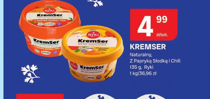 Ser do smarowania Ryki KremSer Naturalny promocja w Chorten