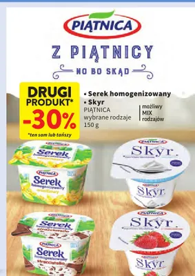 Skyr smak mokka Piątnica promocja w Intermarche