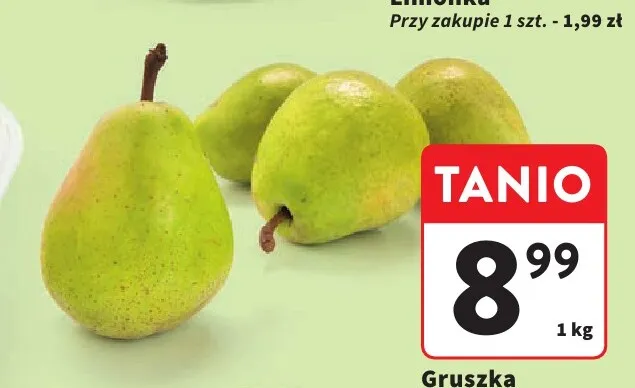 Gruszka Limonera luz promocja w Intermarche