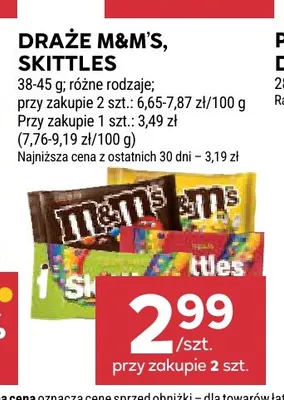 Draże Skittles promocja w Stokrotka