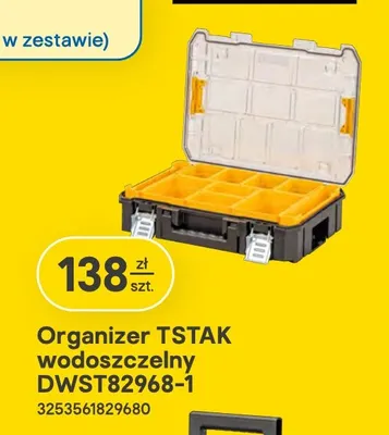 Organizer Tstak wodoszczelny DWST82968-1 DeWalt promocja w Castorama